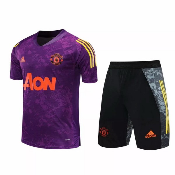 Entrenamiento Manchester United Conjunto Completo 2020-2021 Purpura